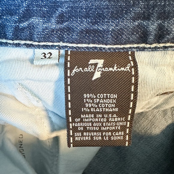 7 For All Mankind Austyn Classic Straight Distressed Men's Jeans Size 32 - Picture 9 of 9